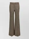 Stella Mccartney Chevron Pants Brown In Grey