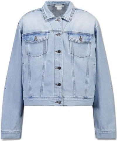 Stella Mccartney Chic Lightweight Jacket In Blue