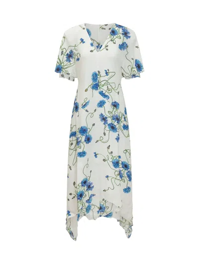 Stella Mccartney Chic Suit Set With Sneck Detail In Cornflower