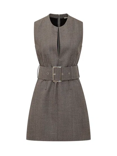 Stella Mccartney Chic Suit With Belt In Camel Grey