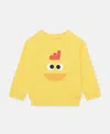 Stella Mccartney Printed Cotton Sweatshirt In Yellow