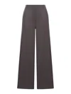 Stella Mccartney Tailored Flared Pants In Wool In Darkchocolate