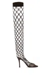 Stella Mccartney Chocolate Mesh Stella 100 Boots