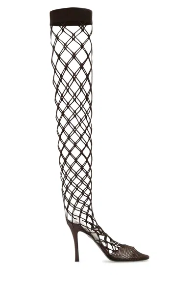 Stella Mccartney Chocolate Mesh Stella 100 Boots