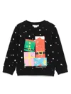 Stella Mccartney Christmas-motif Sweatshirt In Black