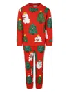 Stella Mccartney Christmas-print Organic-cotton Trousers In Red