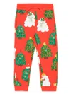 Stella Mccartney Christmas Tree Pattern Sweatpants In Red
