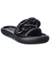 Stella Mccartney Air Slide Chain Comfort Sandals In Black