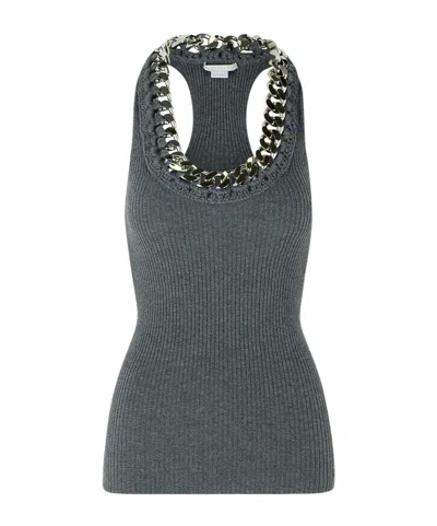 Stella Mccartney Round-neck Vest In Gray