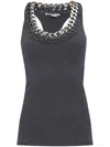 Stella Mccartney Chunky Chain Tank Top In Grey