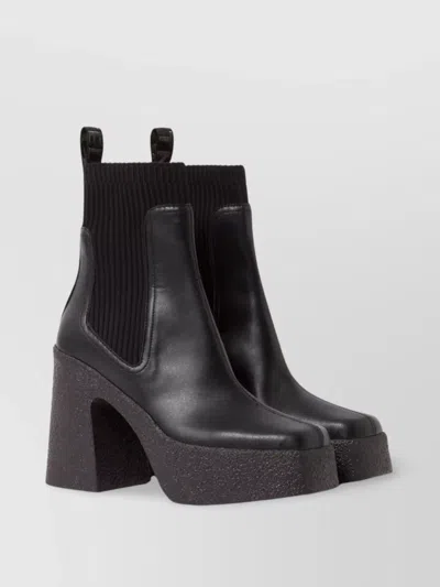 Stella Mccartney Chunky Heel Lace-up Platform Boots