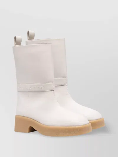 Stella Mccartney Chunky Sole Faux Leather Mid-calf Boots