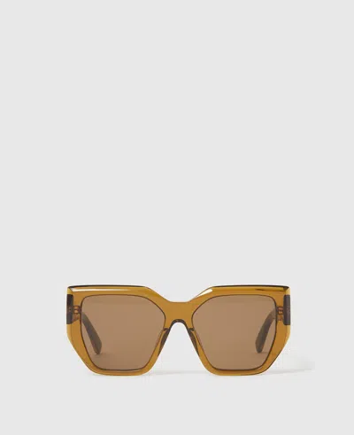 Stella Mccartney Chunky Square Cat-eye Sunglasses