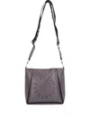Stella Mccartney Circular-logo Crossbody Bag In Brown