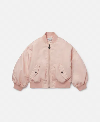 Stella Mccartney Classic Bomber Jacket In Pink