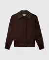 Stella Mccartney Classic Collar Boxy Field Jacket In Purple