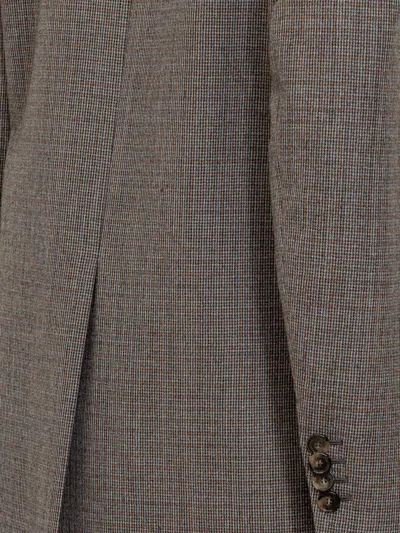 Stella Mccartney Classic Wool Jacket In Camel Grey