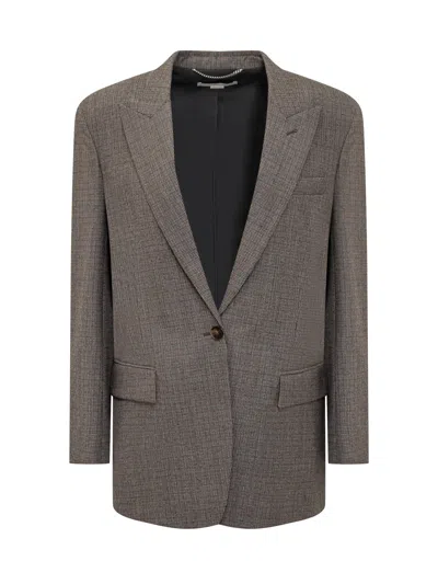 Stella Mccartney Classic Wool Jacket In Gray