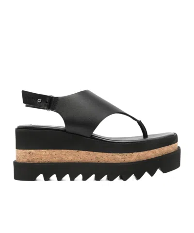 Stella Mccartney Clim-toed Platform Sandals In Black