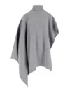 Stella Mccartney Cloak In Virgin Wool And Cashmere In Gray