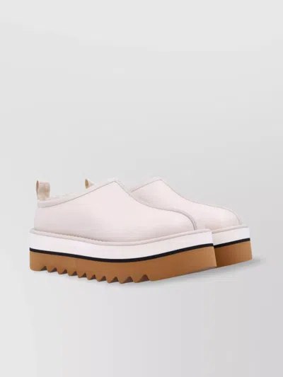 Stella Mccartney Sneakelyse Vegan Platform Slipper Mules In White