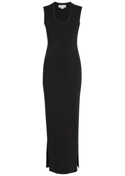 Stella Mccartney Close-knit Maxi Dress In Black
