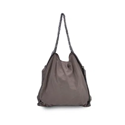 Stella Mccartney Cloth Tote Bag Falabella In Gray