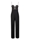 Stella Mccartney Broderie Anglaise Bustier Jumpsuit In Black