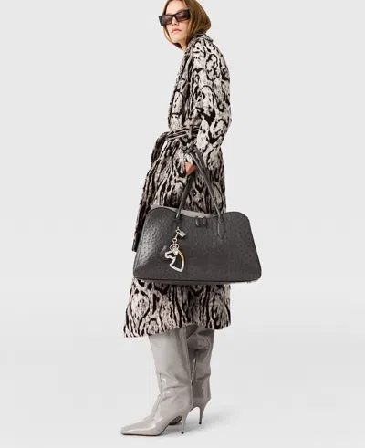 Stella Mccartney Cloud Leopard Jacquard Belted Trench Coat