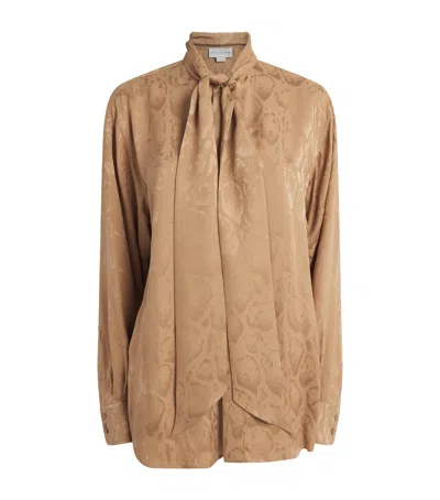 Stella Mccartney Cloud Leopard Print Blouse In Brown