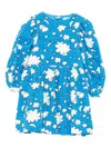 Stella Mccartney Cloud-star Print Corduroy Dress In Blue