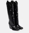 Stella Mccartney Cloudy Alter Mat Cowboy Boots In Black