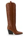Stella Mccartney Cowboy Cloudy Tall Western Boots In Buff