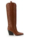 Stella Mccartney Cowboy Cloudy Tall Western Boots In Buff
