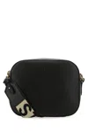 Stella Mccartney Black Alter Mat Mini Stella Logo Crossbody Bag