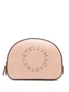Stella Mccartney Perforated-logo Cosmetics Case In Beige