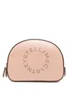Stella Mccartney Perforated-logo Cosmetics Case In Beige