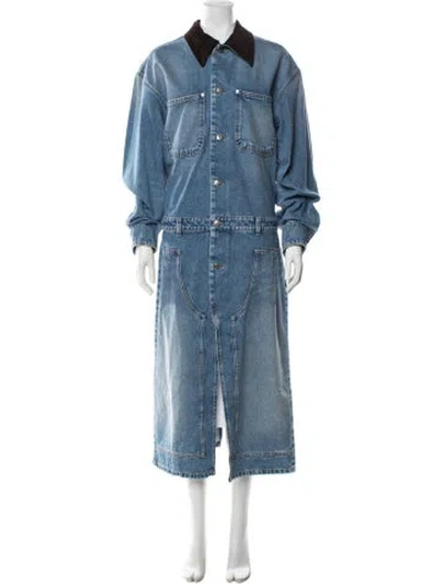 Pre-owned Stella Mccartney Coat In Blue