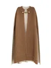 Stella Mccartney Chain-link Knitted Cape In Multicolour
