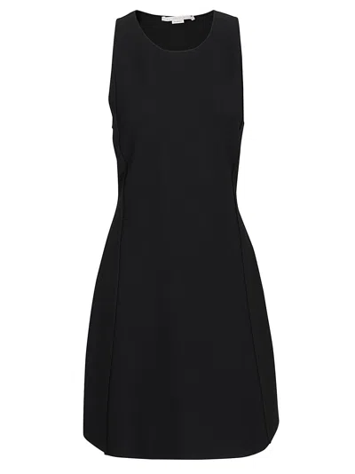 Stella Mccartney Compact Knit Cocktail Dress In Black