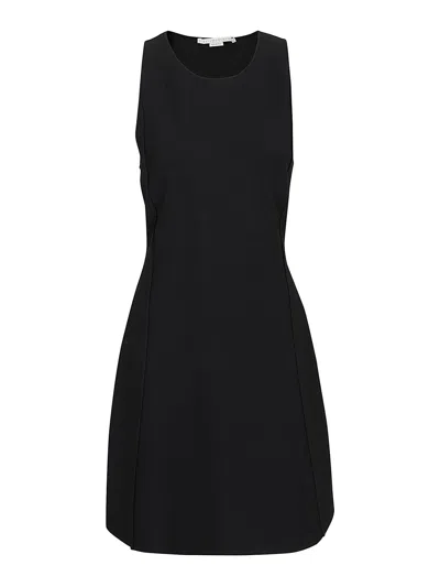 Stella Mccartney Compact Knit Cocktail Dress In Black