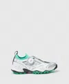 Stella Mccartney Codechaos Golf Sneakers In White/bright Green/silver