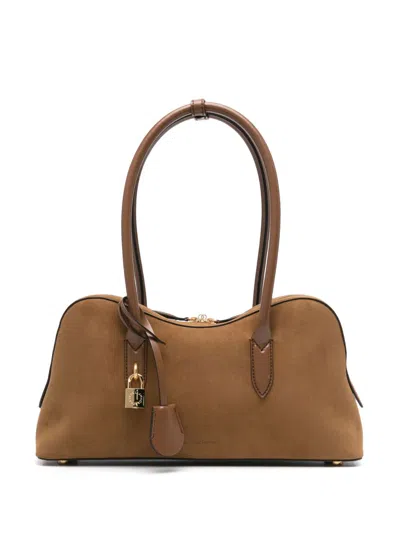 Stella Mccartney Cognac Brown Top Zip Bag