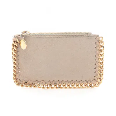 Pre-owned Stella Mccartney Coin Purse/coin Case () In Sand