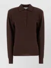 Stella Mccartney Collar Design Cashmere Blend Polo Shirt