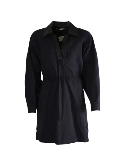 Pre-owned Stella Mccartney Collar Trim Dress In Blue