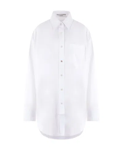 Stella Mccartney Collared Long-sleeve Shirt In White