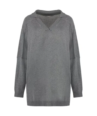 STELLA MCCARTNEY STELLA MCCARTNEY COLLARED V-NECK SWEATER