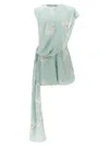 Stella Mccartney 'one Shoulder Draped Bird Print Dress'
