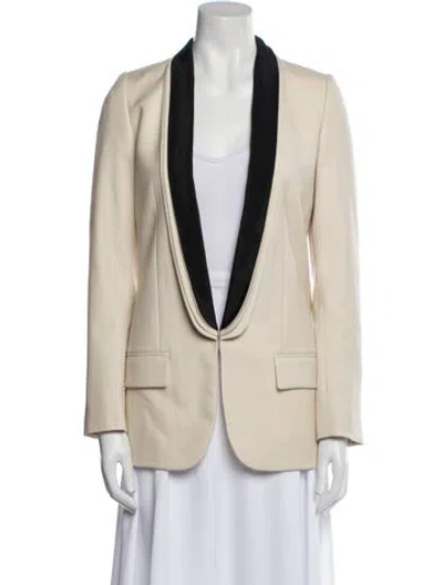 Pre-owned Stella Mccartney Colorblock Pattern Blazer In Neutral